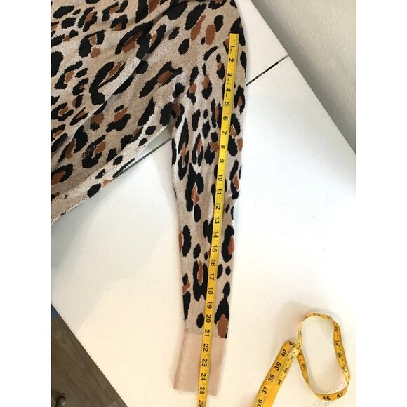 - A NEW DAY- WOMENS LONG SLEEVE CREW NECK ANIMAL PRINT SWEATER SIZE MEDIUM - Picture 4 of 7